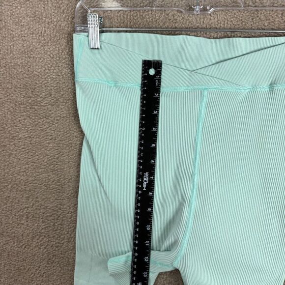 Free People Movement Free Throw Shorts Womens Large L Mint Green Ribbed Athletic - Picture 6 of 11
